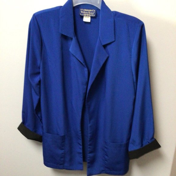 Willow Ridge Jackets & Blazers - Willow Ridge Blue Blazer with Black cuffs